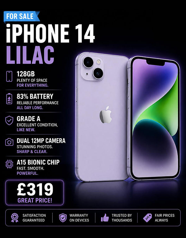 iPhone 14 Lilac
